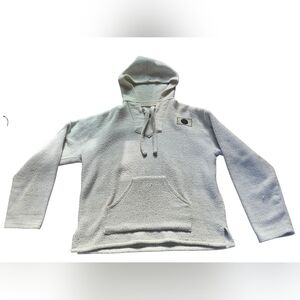 Port White With Black Graphic Hoodie Size XL